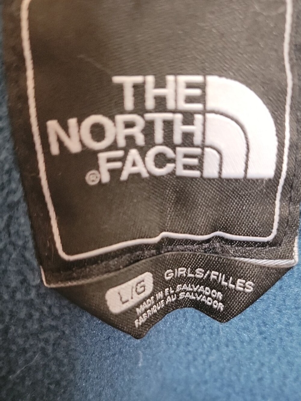 The North Face Denali Full Zip Fleece Jacket Deep Teal Blue Girls L/Womans XS - Picture 3 of 3
